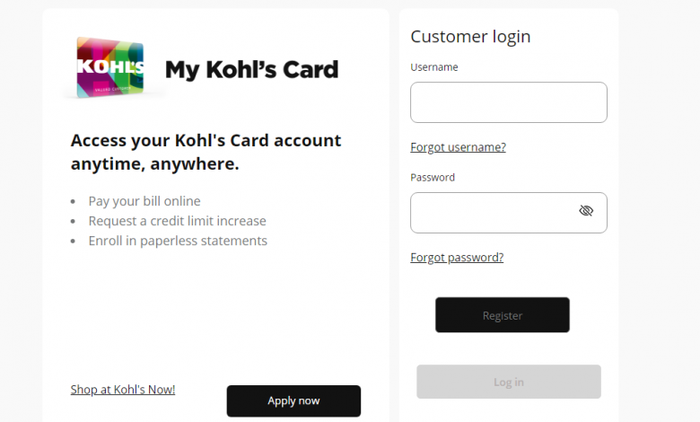 How do I sign in to My Kohl's Card on www.mykohlscard.com?