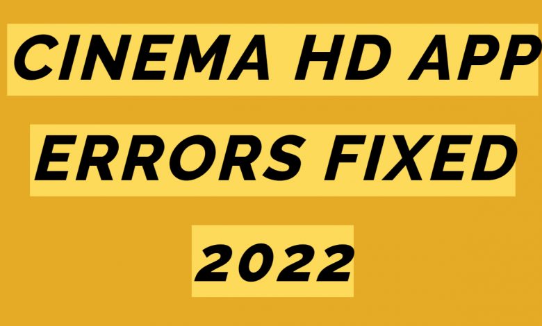 cinema hd errors image
